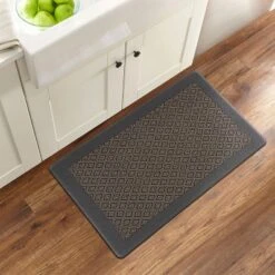 World Rug Gallery Geometric Textline Anti-Fatigue Standing Mat -Home Decoration Series GUEST c4ee6ba2 9588 475c 9c7f 067e3d88dc07