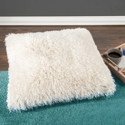 Fuzzy Oversized Throw Pillow - Shag Faux Fur Glam Decor - Plush Square Accent Or Floor Pillow For Bedroom, Living Room, Or Dorm By Lavish Home (Beige) 3 Fuzzy Oversized Throw Pillow - Shag Faux Fur Glam Decor - Plush Square Accent Or Floor Pillow For Bedroom, Living Room, Or Dorm By Lavish Home (Beige)