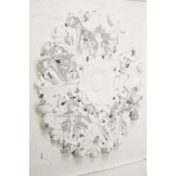 Vintage Fiberglass Floral Wall Decor Set Of 4 White - Olivia & May 21 Vintage Fiberglass Floral Wall Decor Set Of 4 White - Olivia & May -Home Decoration Series GUEST c60292d9 b086 4262 adb0 0b221eabb54c