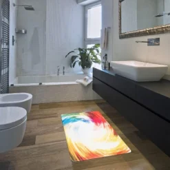 World Rug Gallery Contemporary Waves Anti-Fatigue Standing Mat -Home Decoration Series GUEST c79cd976 d271 4d7e 9441 99b1df3007b2