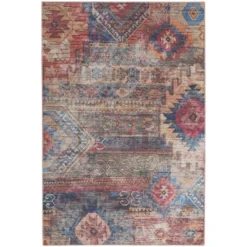 Nicole Curtis Machine Washable Distressed Southwestern Indoor Rug -Home Decoration Series GUEST c8d8f8eb 12ea 440d a840 94d6af2d7c27