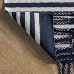 NuLOOM Rowen Striped Cotton Tassel Area Rug 22 NuLOOM Rowen Striped Cotton Tassel Area Rug -Home Decoration Series GUEST c93c8d8d df14 46c2 89e3 8537d50ab2ba