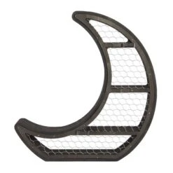 Farmlyn Creek Small Wooden Crescent Moon Wall Shelf For Crystals & Essential Oils, Rustic Home Wall Decor For Nursery, Black, 10.7 X 11.2 X 2 In -Home Decoration Series GUEST cea9d6a8 bbc1 4f40 b060 e861ad6e2e8e