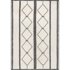 NuLOOM Sondra Machine Washable Wool Moroccan Diamond Area Rug -Home Decoration Series GUEST cec6fb0d 77f4 44a5 a2ac cd48247c37db