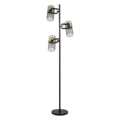67.25" Echo Black Painted Metal Mesh Three Drum Shade Candlestick Floor Lamp - River Of Goods 15 67.25" Echo Black Painted Metal Mesh Three Drum Shade Candlestick Floor Lamp - River Of Goods -Home Decoration Series GUEST cf825fd4 4023 4047 8c57 09a5309090eb