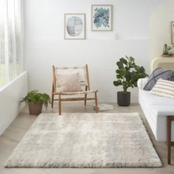 Nourison Luxurious Shag Abstract Textures Area Rug -Home Decoration Series GUEST d15db67d e60c 499d a7fc c9be97a144c0