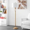 Elza Floor Lamp - Gold Leaf/Clear - Safavieh -Home Decoration Series GUEST d165e37f 0f75 45d6 ae85 bdf784eaaa95