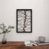 Wood Tree Branch Wall Decor With Black Frame Brown - Olivia & May