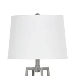 58" Metal Floor Lamp With Shelves Gray - Cresswell Lighting -Home Decoration Series GUEST d176bcfa 67fc 466e 895e 503912d6cb5c