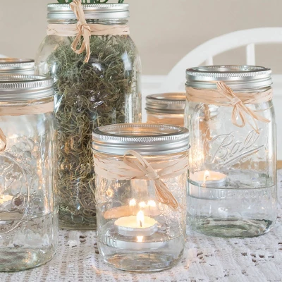 Tealight Candles White - Stonebriar Collection 4 Tealight Candles White - Stonebriar Collection - Image 2