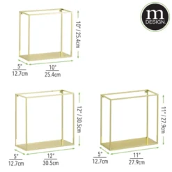 MDesign Metal Floating Wall Mount Vertical Display Frames, Set Of 3 7 MDesign Metal Floating Wall Mount Vertical Display Frames, Set Of 3 -Home Decoration Series GUEST d1dc990e a1be 496f 9f4f a0e84fb6c14d