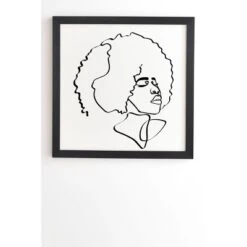 Domonique Brown Soul Fro Framed Wall Art Black - Deny Designs -Home Decoration Series GUEST d20ae403 6eb6 4e4e ac31 84414d9284c8