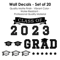 Big Dot Of Happiness Class Of 2023 Graduation Cheers Party Wall Decals Set Of 20 -Home Decoration Series GUEST d288de0e 4a6a 4ebe 901a 021a45b8d310