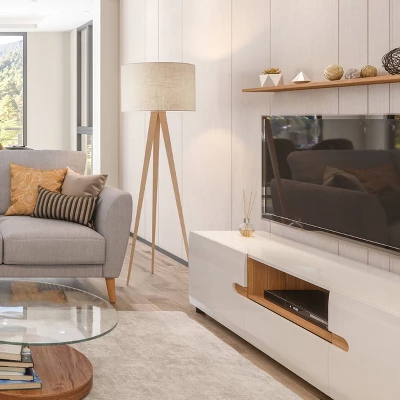 Director Floor Lamp Natural - Adesso 3 Director Floor Lamp Natural - Adesso