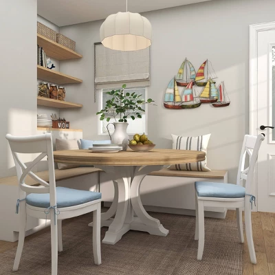 Coastal Metal Transportation Wall Decor Multi Colored - Olivia & May 14 Coastal Metal Transportation Wall Decor Multi Colored - Olivia & May - Image 12