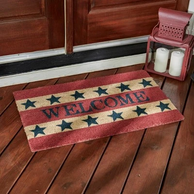 Park Designs Welcome Americana Doormat - Red 1'6''x2'6'' 3 Park Designs Welcome Americana Doormat - Red 1'6''x2'6''