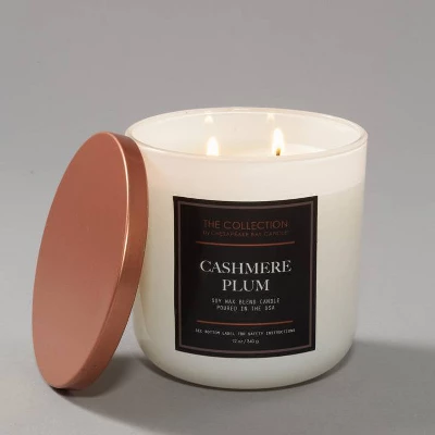12oz Jar Candle Cashmere Plum - The Collection By Chesapeake Bay Candle 5 12oz Jar Candle Cashmere Plum - The Collection By Chesapeake Bay Candle - Image 3