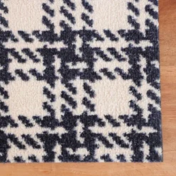 2'x3' ColorStar Hook Knit Door Mat Navy - Bungalow Flooring -Home Decoration Series GUEST d591c537 80b2 4bde 9278 eb8c25b90839