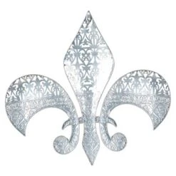 Metal Fleur De Lis Wall Decor With Perforated Details Brown - Olivia & May -Home Decoration Series GUEST d6b03222 b085 4b3e bbd3 2fc059e6f46b