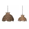 Set Of 2 Rope Woven Chandeliers Natural - A&B Home