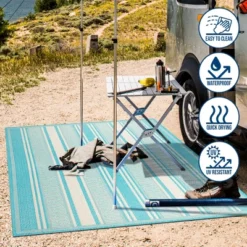 Haynes Modern Double Stripe Indoor/Outdoor Area Rug - JONATHAN Y -Home Decoration Series GUEST d8a5fc4c 8198 42e9 bd4b 3ce97406f624