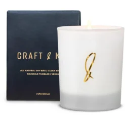 Craft & Kin White Frosted Scented Soy Candles -Home Decoration Series GUEST d8c914e1 8aca 459c 9294 02848fe1b854