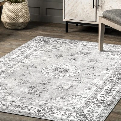 NuLOOM Ren Vintage Floral Machine Washable Area Rug 10 NuLOOM Ren Vintage Floral Machine Washable Area Rug - Image 8