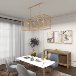 Vintage Metal Chandelier Gold - Olivia & May -Home Decoration Series GUEST da1dc369 9bfd 4c67 ac5e 31399f94204e