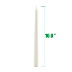 10" Taper Candle White - Stonebriar Collection -Home Decoration Series GUEST da8bfae2 cdd0 4164 b1cf de17232b1c8e