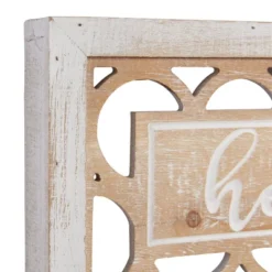 Farmhouse Wood Carved Sign Wall Decor Set Of 2 White - Olivia & May 8 Farmhouse Wood Carved Sign Wall Decor Set Of 2 White - Olivia & May -Home Decoration Series GUEST dabca5bd 1576 4db1 af63 7f7ee187c595