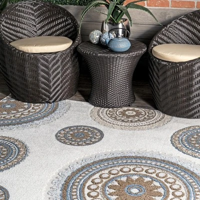 NuLOOM Andi Textured Geometric Indoor And Outdoor Patio Area Rug 10 NuLOOM Andi Textured Geometric Indoor And Outdoor Patio Area Rug - Image 8