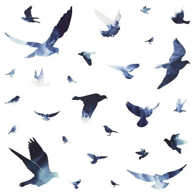 Birds In Flight Peel And Stick Giant Wall Decal - RoomMates 4 Birds In Flight Peel And Stick Giant Wall Decal - RoomMates - Image 2