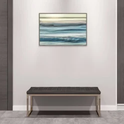 33" X 23" Motion Blur Of Sunset On Coast By Don Paulson Danita Delimont Framed Canvas Wall Art Print - Amanti Art -Home Decoration Series GUEST dbc306d4 47ea 420e b82b a4f7771bcccf