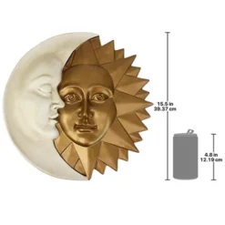 Design Toscano Celestial Harmony: Sun And Moon Wall Sculpture -Home Decoration Series GUEST e03399c5 87fb 46e3 9f6b f6057eea88d5
