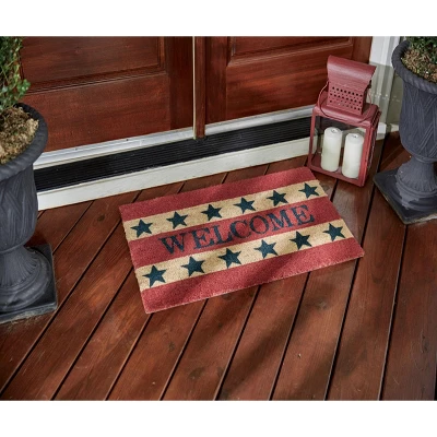 Park Designs Welcome Americana Doormat - Red 1'6''x2'6'' 4 Park Designs Welcome Americana Doormat - Red 1'6''x2'6'' - Image 2