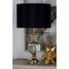 Glass Table Lamp With Drum Shade Black - Olivia & May -Home Decoration Series GUEST e0c49ec5 5657 4d6c aa87 c7547b7a3c81