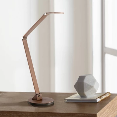 Possini Euro Design Magnum Modern Desk Lamp 36" Tall French Bronze Brown Metal LED Adjustable For Bedroom Living Room Bedside Nightstand Office House 3 Possini Euro Design Magnum Modern Desk Lamp 36" Tall French Bronze Brown Metal LED Adjustable For Bedroom Living Room Bedside Nightstand Office House