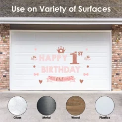 Big Dot Of Happiness 1st Birthday Little Miss Onederful - Peel And Stick Girl First Birthday Party Decoration - Wall Decals Backdrop