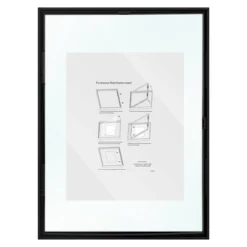 15.5" X 11.5" Float Thin Metal Gallery Frame Black - Project 62™ -Home Decoration Series GUEST e2db8901 a83b 414f 962a b8031762eb82