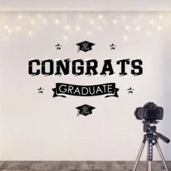 Big Dot Of Happiness Black And White Graduation Party Photo Backdrop - Wall Decals -Home Decoration Series GUEST e36d78f8 8166 44fc 88c3 caf7d4267be3