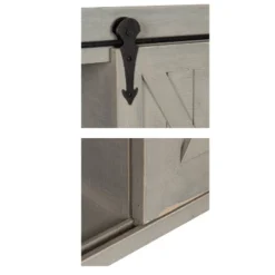Decorative Wood Wall Storage Cabinet With Sliding Barn Door Rustic Gray - Kate & Laurel All Things Decor -Home Decoration Series GUEST e4099b65 5484 4717 ac55 8315ea72ac23
