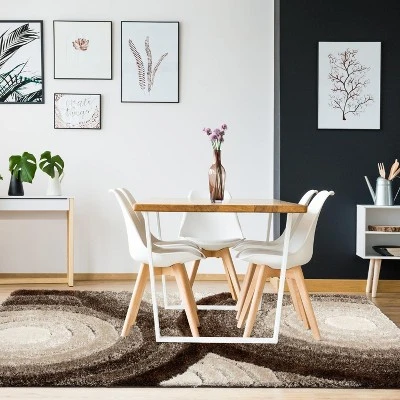 Luxe Weavers Shag Geometric Area Rug, Modern, Stain Resistant, Easy Indoor Rugs For Bedroom, Living Room 8 Luxe Weavers Shag Geometric Area Rug, Modern, Stain Resistant, Easy Indoor Rugs For Bedroom, Living Room - Image 6