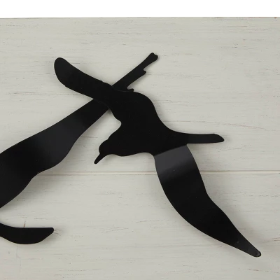 Metal Bird Wall Decor Black - Olivia & May 5 Metal Bird Wall Decor Black - Olivia & May - Image 3