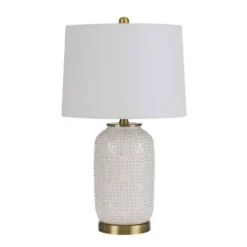 24" Ceramic Contemporary Table Lamp Ivory - Cal Lighting -Home Decoration Series GUEST e6f58ee6 6c61 4256 af3e de39cce2e349