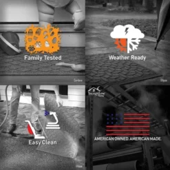 2'x3' Aqua Shield Elipse Indoor Outdoor Door Mat - Bungalow Flooring -Home Decoration Series GUEST e76cc85e ad2a 460b af82 07a73da27001