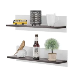 23.62" Set Of 2 Repose Display Photo Ledge Shelves - Danya B. -Home Decoration Series GUEST e797e0c3 84b1 4f06 aeaa 0b508c620700