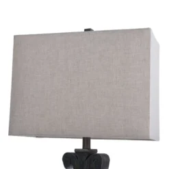 Brampton Open Scroll Design Table Lamp With Rectangle Shade Blue - StyleCraft -Home Decoration Series GUEST e9f8f335 4f47 4c14 b3bf 6a5590ba6dd1