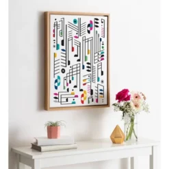 18" X 24" Sylvie Music Notes Framed Canvas Wall Art By Rachel Lee Natural - Kate And Laurel 12 18" X 24" Sylvie Music Notes Framed Canvas Wall Art By Rachel Lee Natural - Kate And Laurel -Home Decoration Series GUEST ea5c1c50 ff8e 4be8 8834 3d65fda31a20