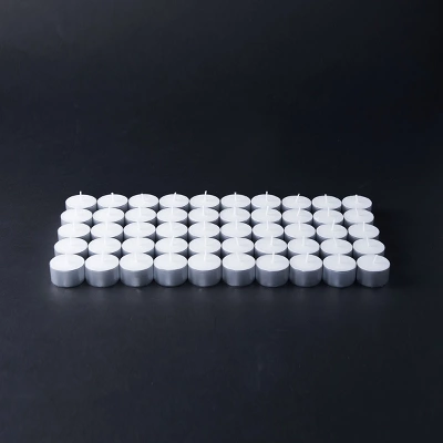 Tagltd Unscented Metal Cup Tea Light Candles 50 Pack Burn Time 8hr For Home Decor Parties Wedding Events Outdoor Indoor 6 Tagltd Unscented Metal Cup Tea Light Candles 50 Pack Burn Time 8hr For Home Decor Parties Wedding Events Outdoor Indoor - Image 4