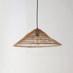 20.25" 1-Light Nova Farmhouse Coastal Rattan LED Pendant Brown - JONATHAN Y -Home Decoration Series GUEST ecd4c9f1 bed6 49d7 bca7 e40bb2a10887